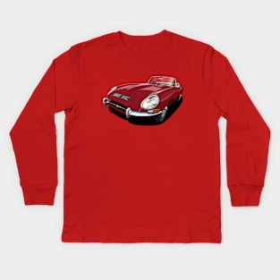 Jaguar e-type roadster Kids Long Sleeve T-Shirt